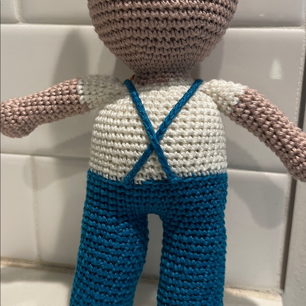 Handcrafted Bunny Doll Amigurumi Spring Easter Kids Toy Figure - Picture 6 of 8